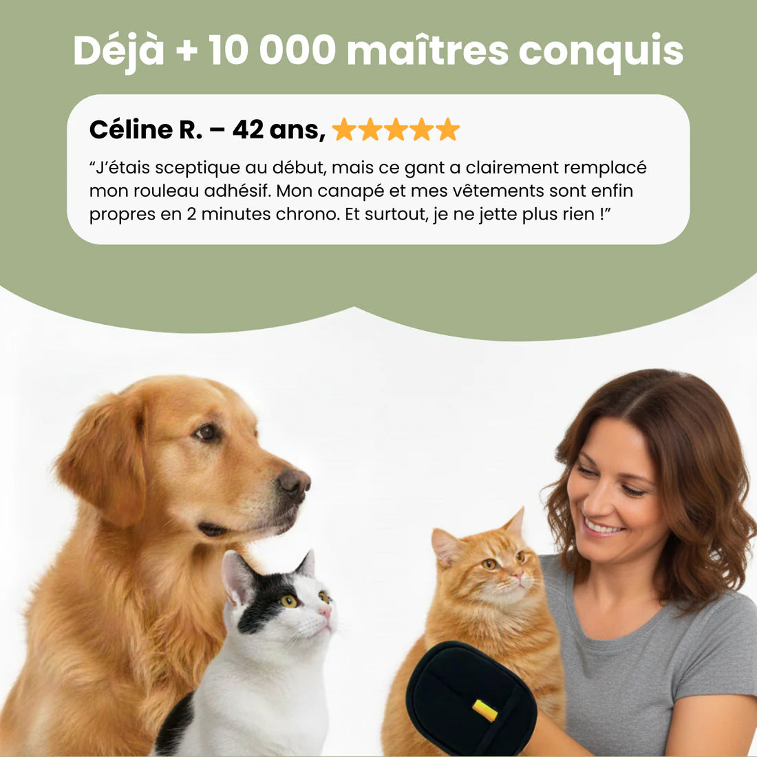 NoFur™ – Gant Anti-Poils Réutilisable & Écologique