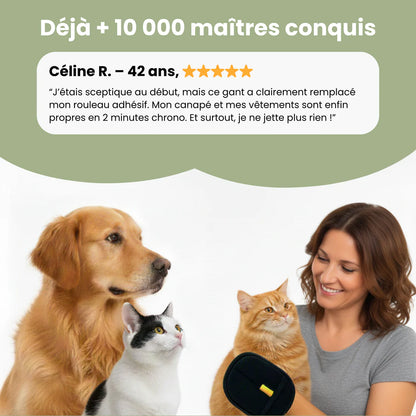 NoFur™ – Gant Anti-Poils Réutilisable & Écologique